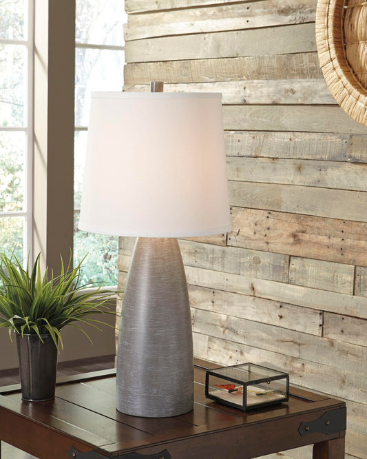 Signature Design by Ashley Shavontae Poly Table Lamp - Vaughn Outlet Kankakee IL
