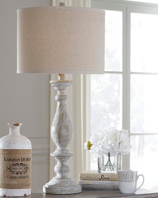 Signature Design by Ashley Bernadate Poly Table Lamp - Vaughn Outlet Kankakee IL