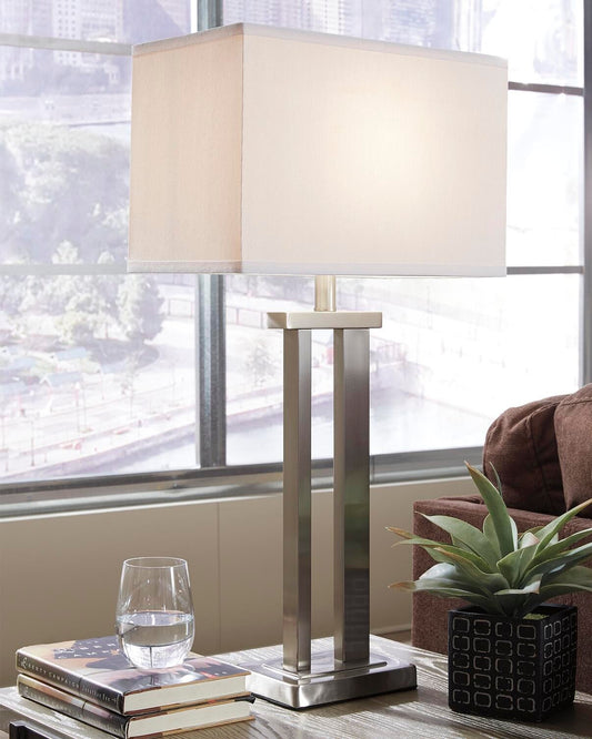 Signature Design by Ashley Aniela Metal Table Lamp - Vaughn Outlet Kankakee IL