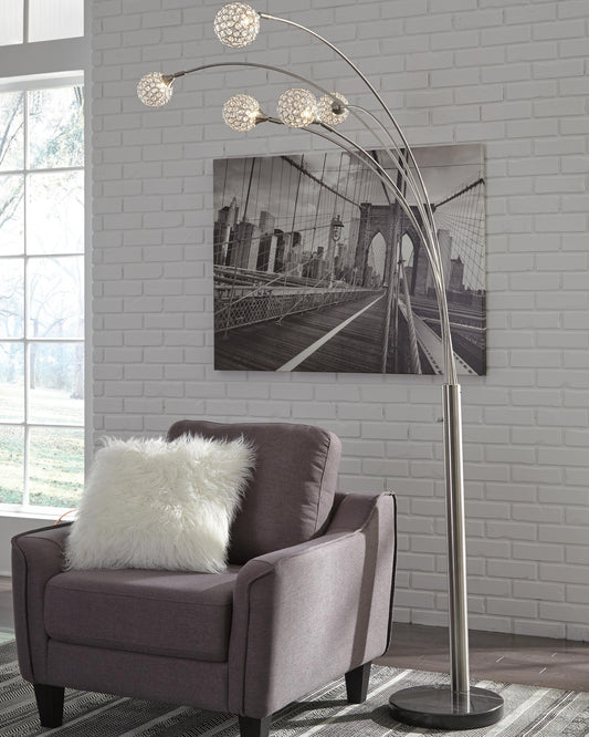 Signature Design by Ashley Winter Metal Arc Lamp - Vaughn Outlet Kankakee IL