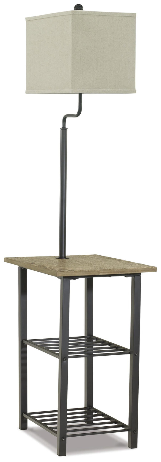 Signature Design by Ashley Shianne Metal Tray Lamp - Vaughn Outlet Kankakee IL