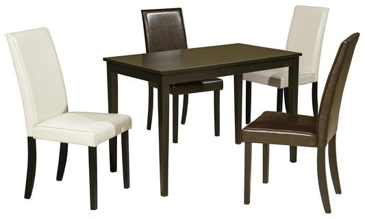 Signature Design by Ashley Kimonte Dining Table and 4 Chairs - Vaughn Outlet Kankakee IL