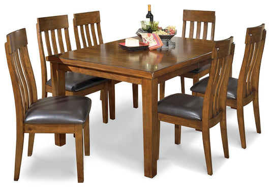 Signature Design by Ashley Ralene Dining Table and 6 Chairs - Vaughn Outlet Kankakee IL