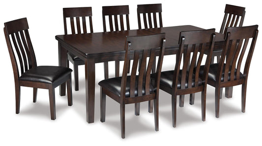 Signature Design by Ashley Haddigan Dining Table and 8 Chairs - Vaughn Outlet Kankakee IL