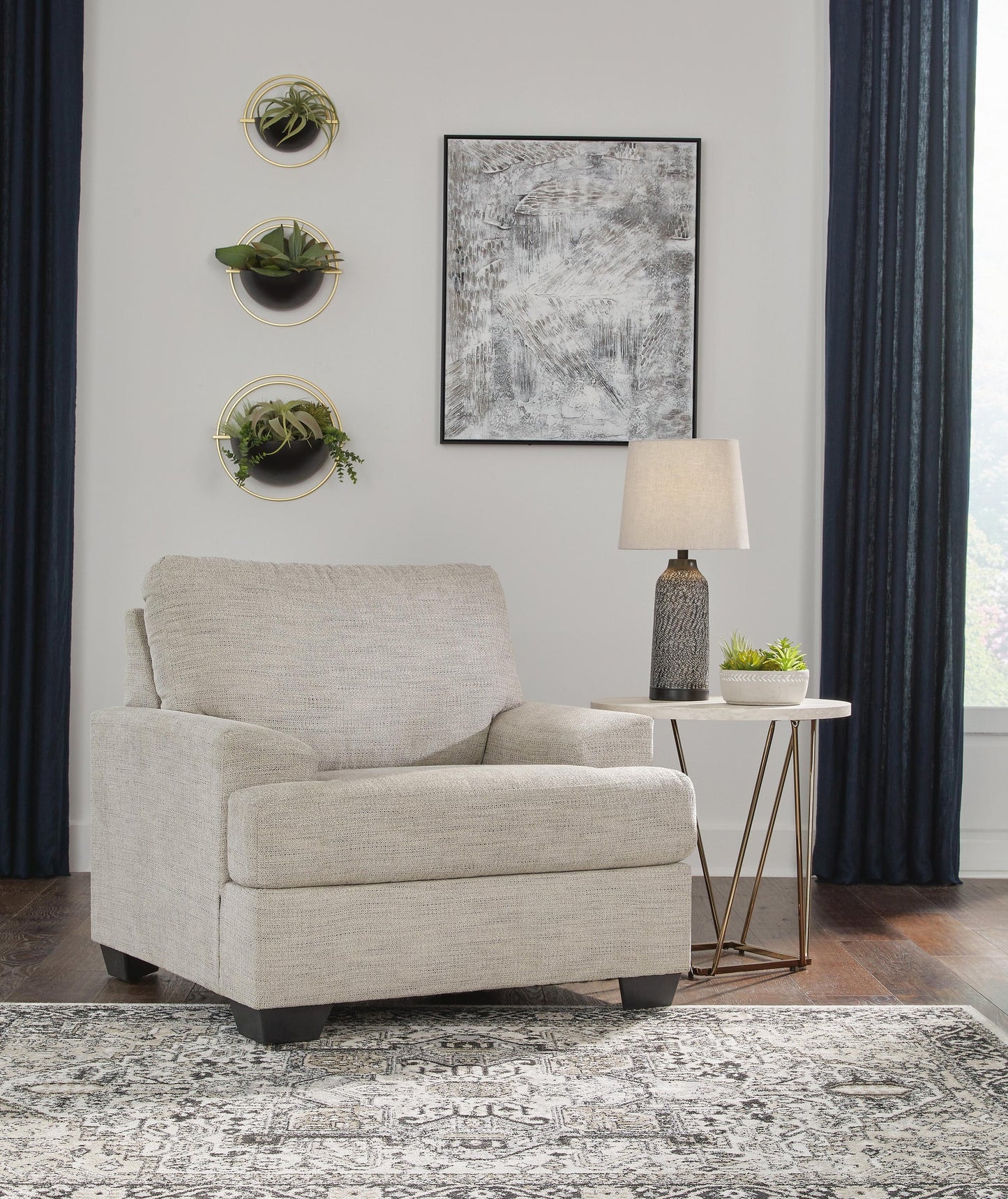 Vayda Chair and Ottoman