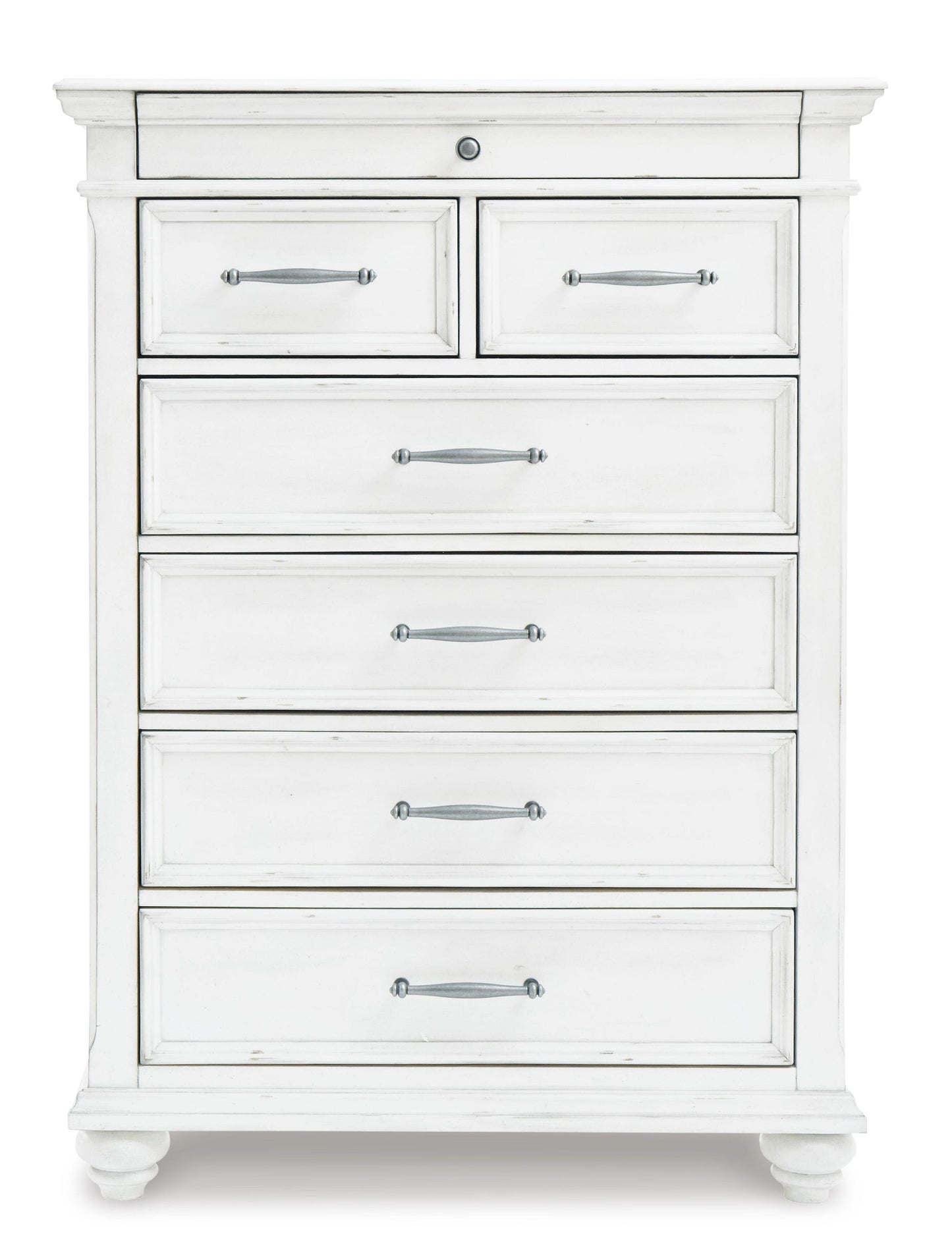 Kanwyn Queen Panel Bed with Storage with Mirrored Dresser, Chest and Nightstand