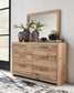 Hyanna Twin Panel Headboard, Dresser, Mirror, Chest and Nightstand