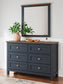 Landocken Full Panel Headboard, Dresser and Mirror