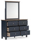 Landocken Twin Panel Bed, Dresser, Mirror and Nightstand