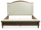 Sturlayne King Upholstered Panel Bed, Dresser, Mirror, Chest and Nightstand