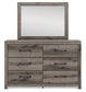 Graystorm Full Panel Bed, Dresser and Mirror