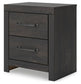 Delmorta Full Panel Storage Bed, Dresser, Mirror and Nightstand