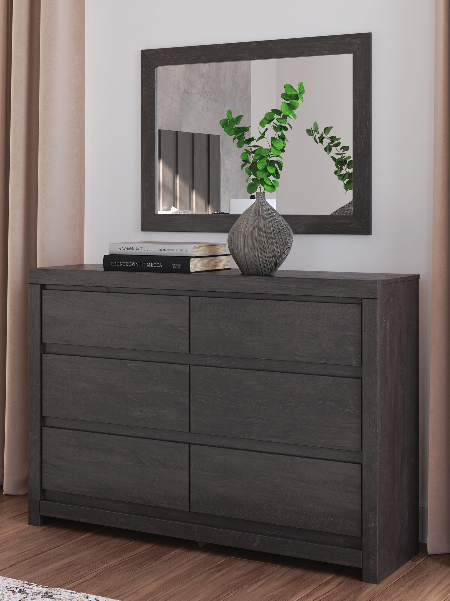Parlayon Queen Panel Bed, Dresser, Mirror, Chest and Nightstand