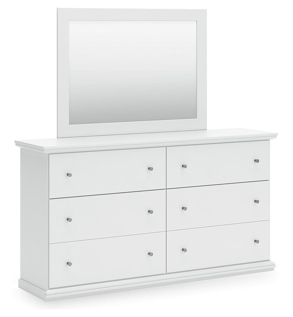 Bostwick Shoals Twin Panel Bed, Dresser and Mirror