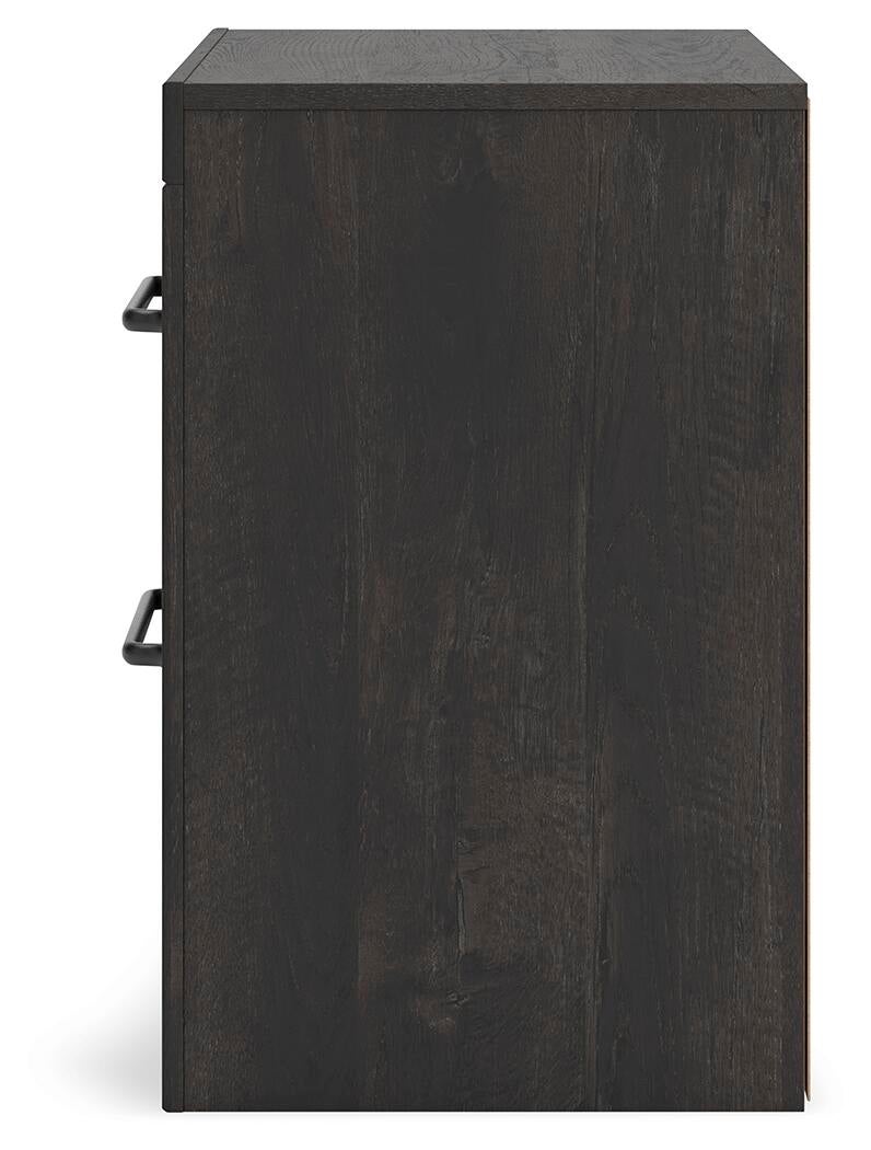 Delmorta King Panel Bed, Dresser, Mirror and Nightstand