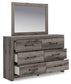 Urbanoore Full Panel Bed with Storage, Dresser and Mirror