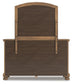 Feddinger Queen Panel Bed with Mirrored Dresser
