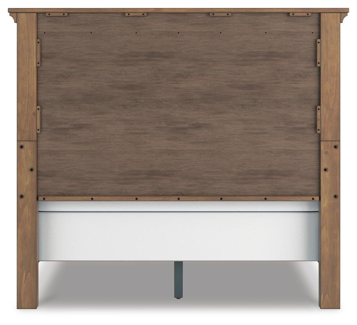 Feddinger Queen Panel Bed with Mirrored Dresser