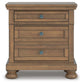 Vandenmore King Panel Bed with Mirrored Dresser, Chest and Nightstand