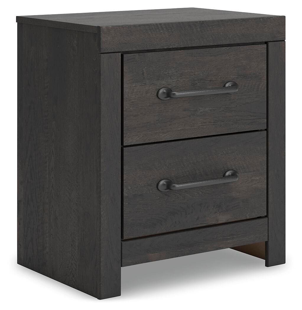 Delmorta Full Panel Bed, Dresser, Mirror, Chest and Nightstand