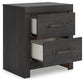 Delmorta Full Panel Bed, Dresser, Mirror, Chest and Nightstand