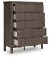 Cadmori Twin Panel Platform Bed, Dresser, Mirror, Chest and Nightstand