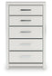 Birmonton California King Upholstered Bed, Dresser, Mirror, Chest and Nightstand