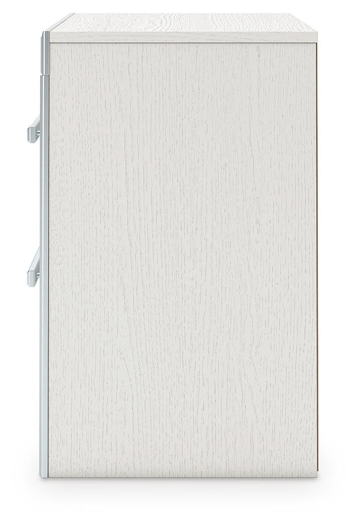 Birmonton King Upholstered Bed, Dresser, Mirror and Nightstand