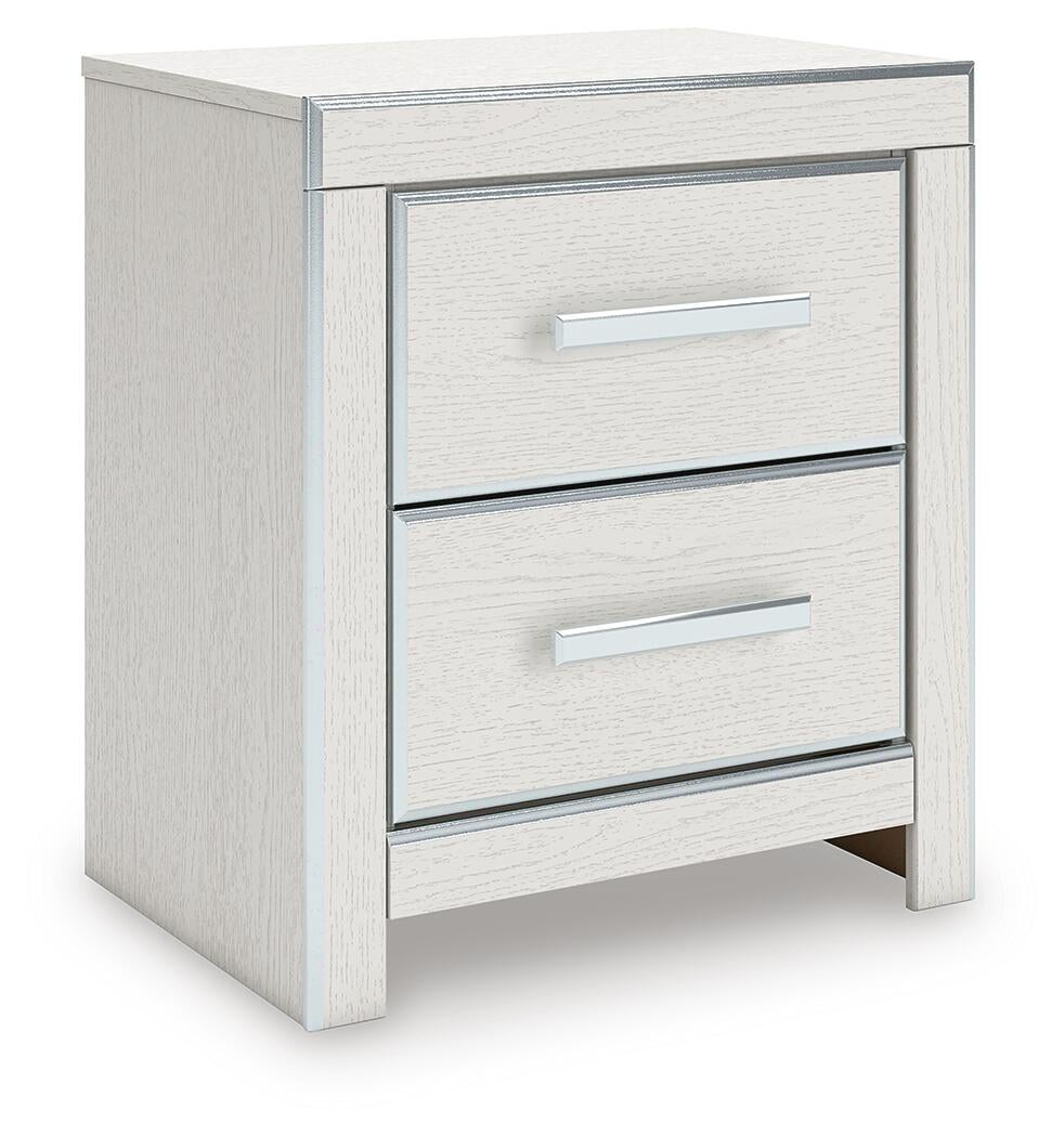 Birmonton King Upholstered Panel Bed, Dresser, Mirror, Chest and Nightstand