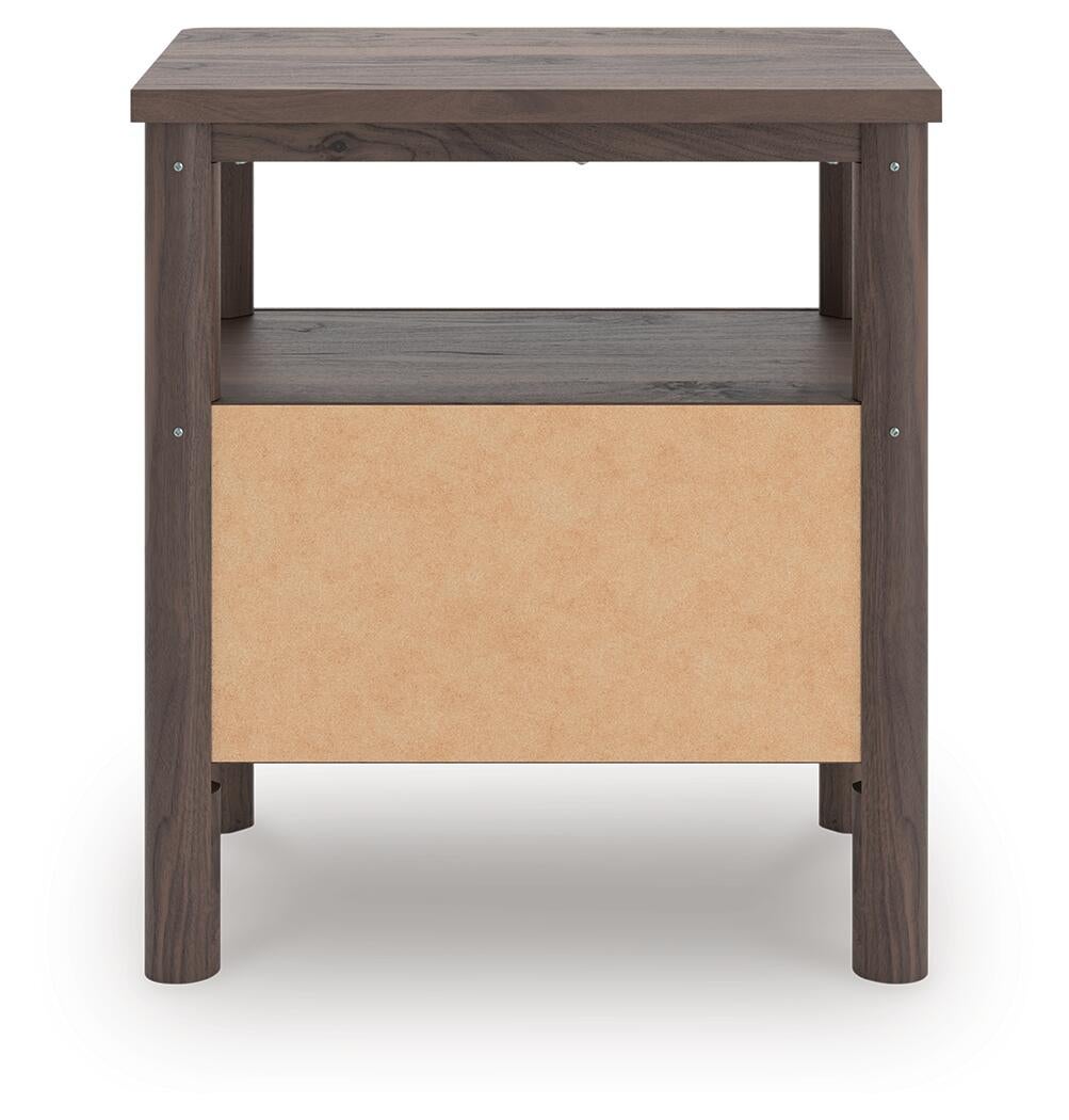Cadmori Twin Panel Platform Bed, Dresser, Mirror and Nightstand
