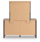 Cadmori Queen Panel Platform Bed, Dresser and Mirror
