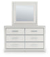 Birmonton Queen Upholstered Panel Platform Storage Bed, Dresser, Mirror, Chest and Nightstand