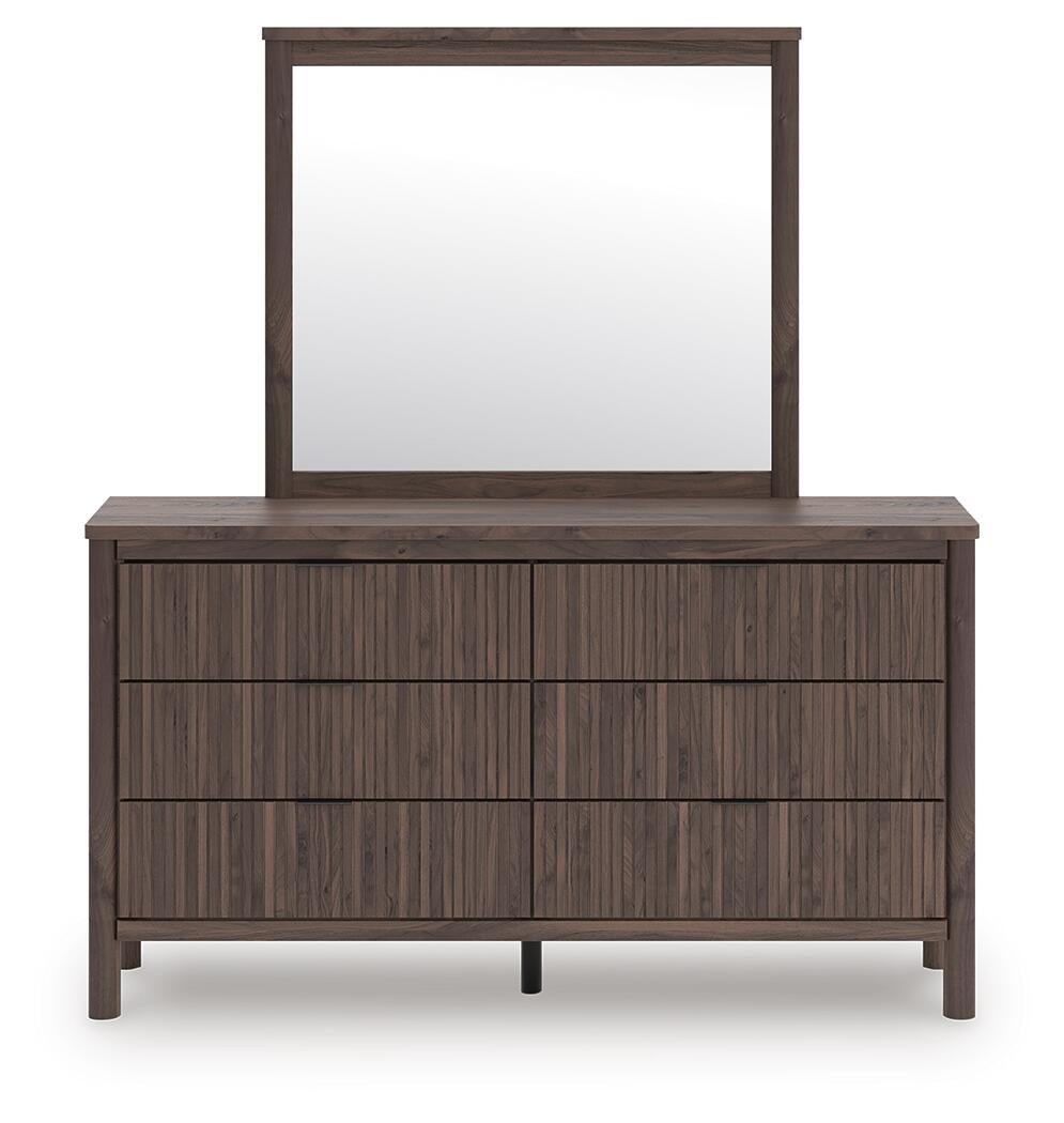 Cadmori King Panel Bed, Dresser, Mirror and Nightstand