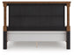 Chadworth King Poster Bed with Mirrored Dresser and Nightstand