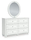 Maylilly Twin Upholstered Panel Storage Bed, Dresser, Mirror and Nightstand