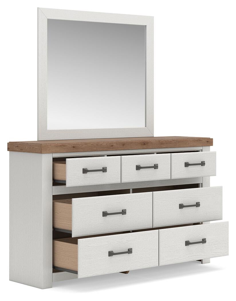Savonport King Panel Bed, Dresser and Mirror