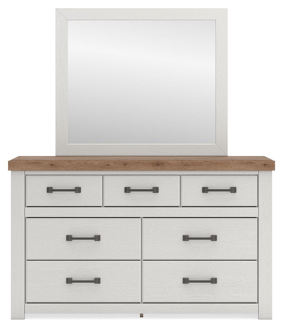 Savonport King Panel Bed, Dresser and Mirror
