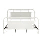 King Metal Bed - Antique White