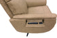 Cove Dune Leather Power Swivel Recliner with Power Headrest, Lumbar, Heat, & Massage