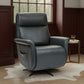 Haven Harbor Leather Power Swivel Recliner with Power Headrest, Lumbar, Heat, Massage & Ventilation