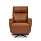 Cove Autumn Leather Power Swivel Recliner with Power Headrest, Lumbar, Heat, & Massage