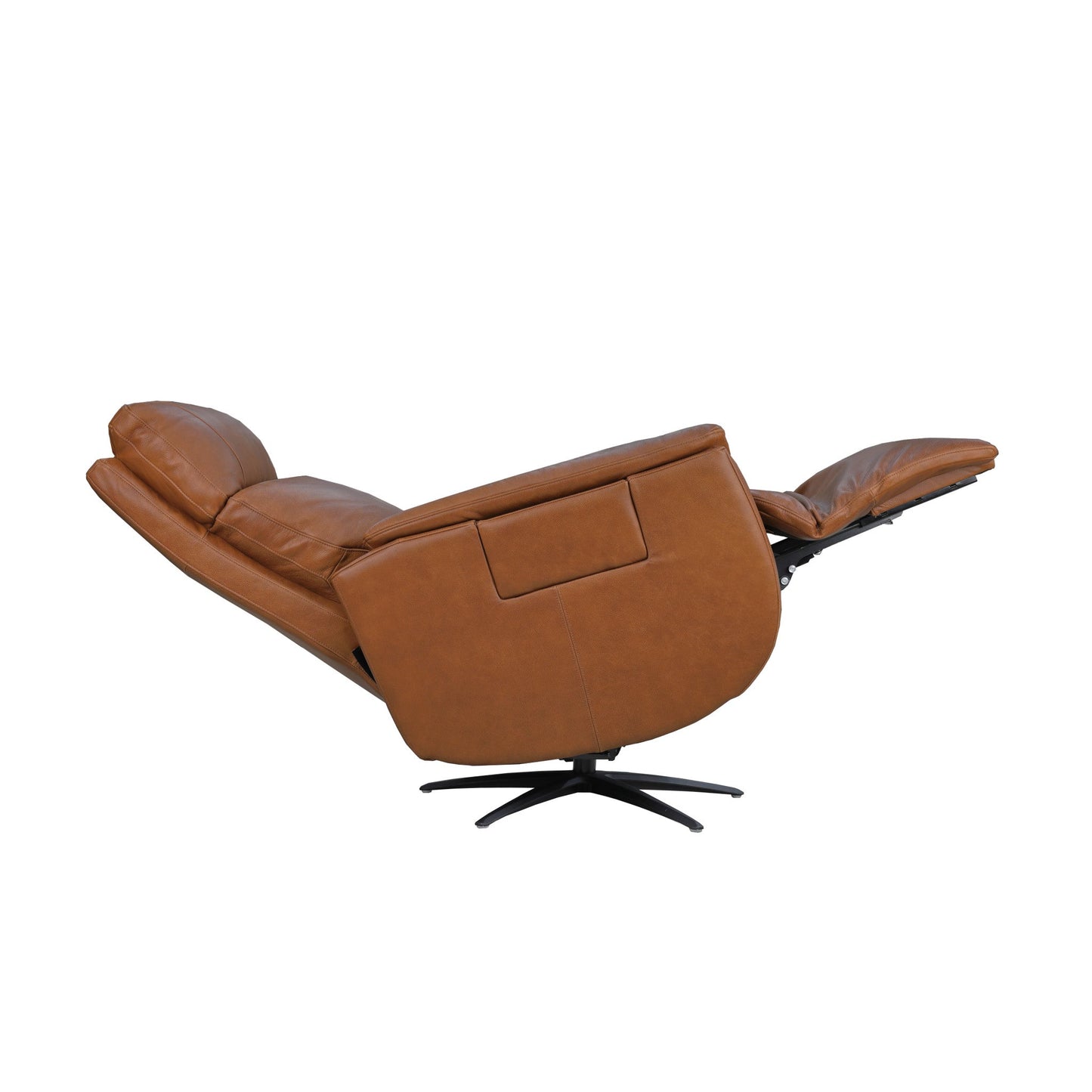 Cove Autumn Leather Power Swivel Recliner with Power Headrest, Lumbar, Heat, & Massage