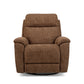 Refined Fabric Power Swivel Gliding Recliner with Power Headrest & Lumbar