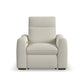 Ava Silver Sand Fabric Power Recliner with Power Headrest & Lumbar