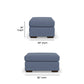 Jewel Fabric Ottoman