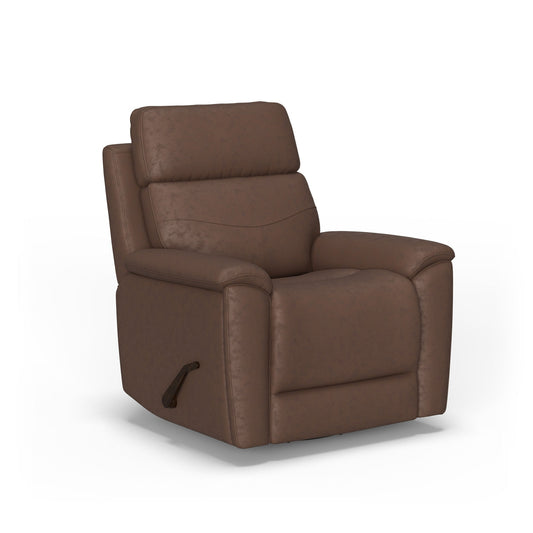 Refined Leather Swivel Gliding Recliner