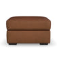 Henry Caramel Leather Ottoman