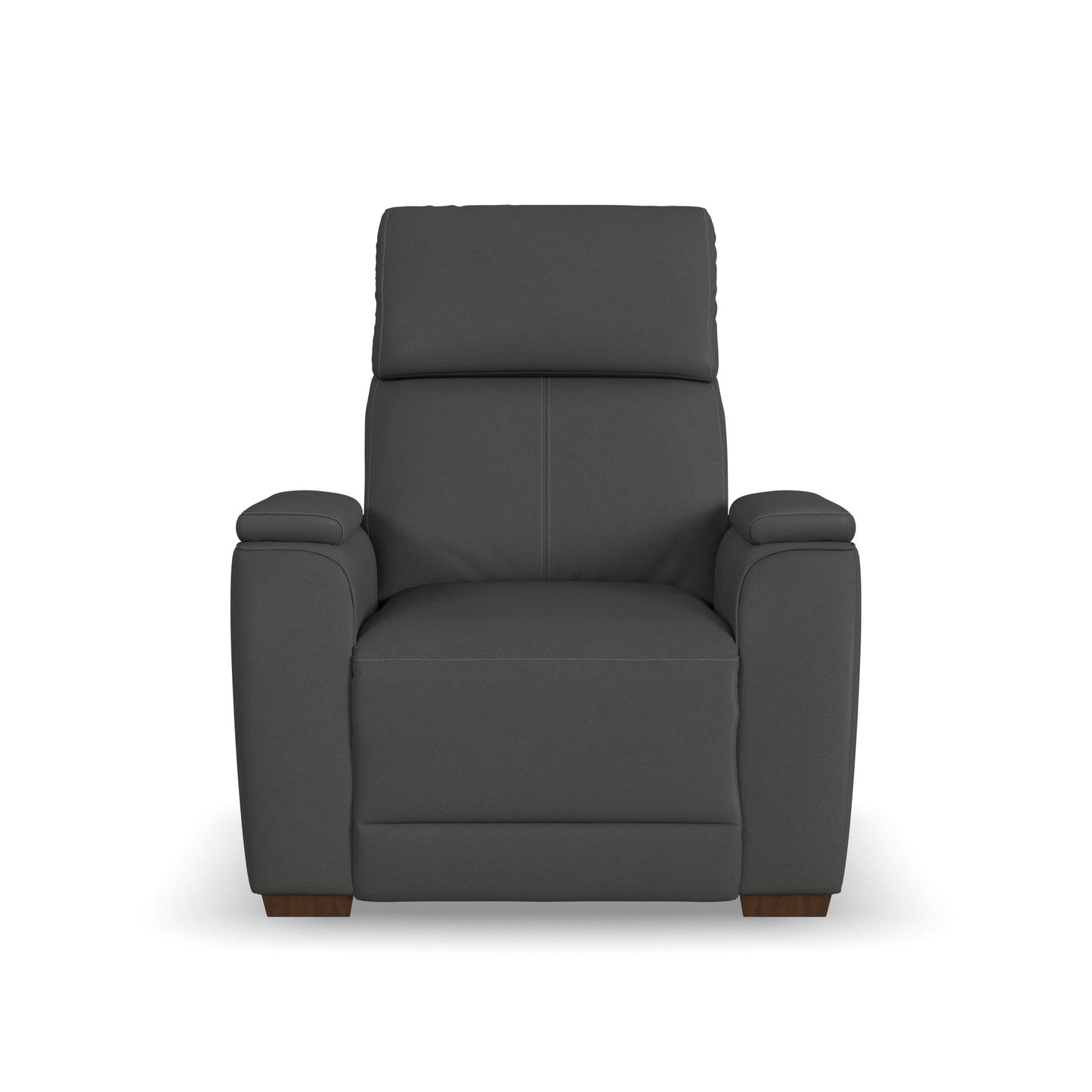 Vibe Coal Fabric Power Recliner with Power Headrest, Lumbar, Heat, Massage & Pulse
