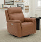 Sawyer Harvest Leather Swivel Glider with Power Headrest, Lumbar, Heat & Massage