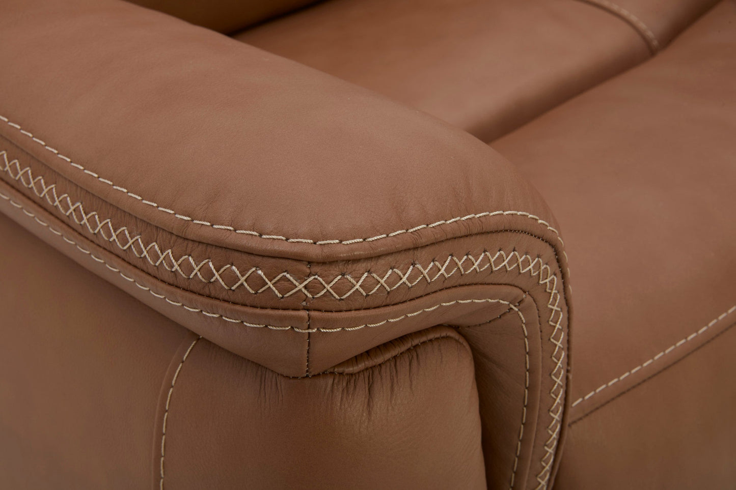 Sawyer Harvest Leather Swivel Glider with Power Headrest, Lumbar, Heat & Massage